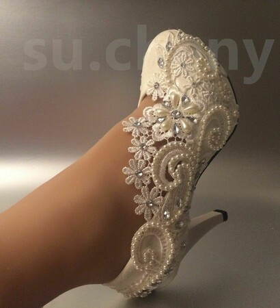 ebay, bridal shoes and heels