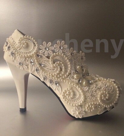 bridal shoes, ebay and heels