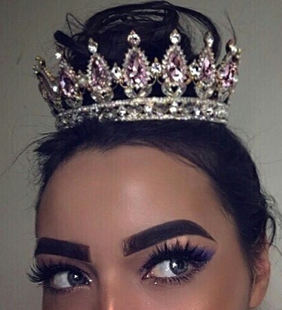crown, hair and makeup