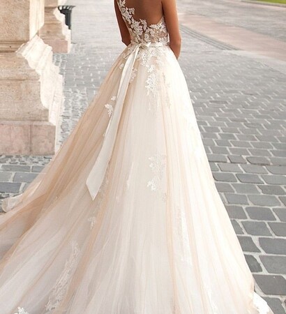white, wedding dress and fiance
