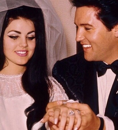 priscilla presley, retro and Elvis Presley