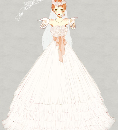 sakura haruno, wedding dress and anime girl
