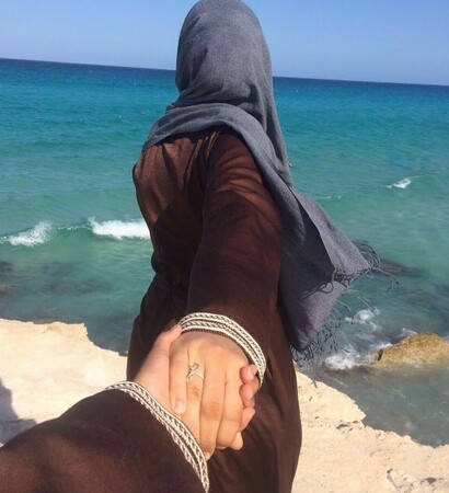 water, hiijab and married