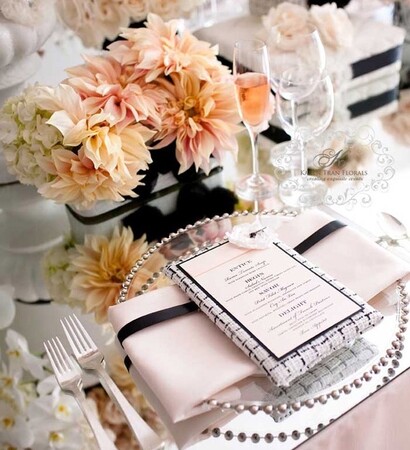 place settings, dream wedding and food