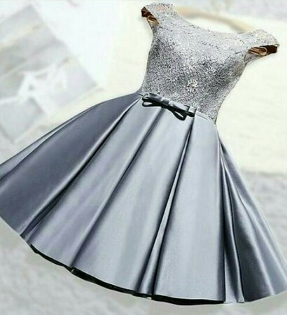 Prom, dress and grey