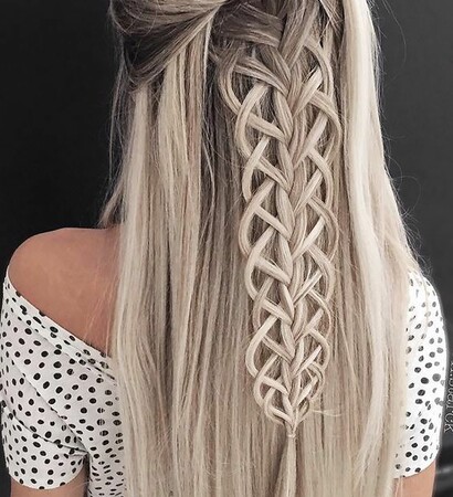 hairstyle, blond and girl