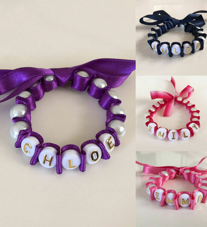 name armband, bridesmaid bracelets and nome braccialetto