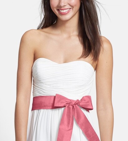 bridesmaid, sash and bride