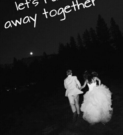 quotes, black and white and wedding dress