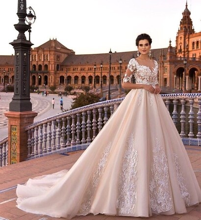 dress, weddinggown and fashion