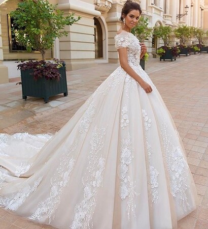 bride, weddingdress and dress