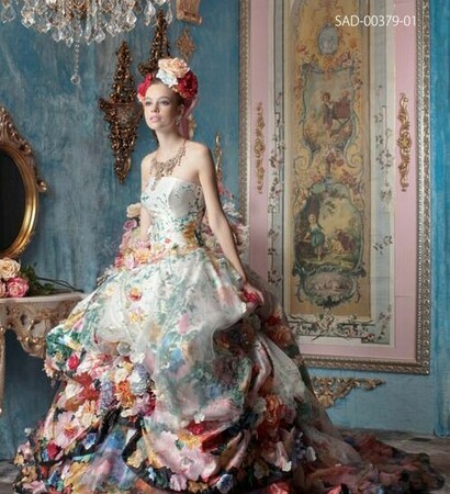 victorian gown, gorgeous and floral dress