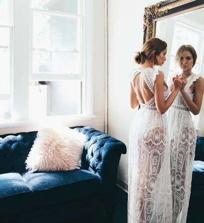 wedding dress and en