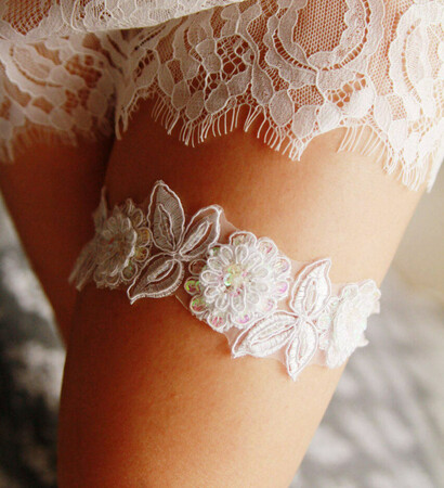 wedding garter belt, rustic garter and flower garter