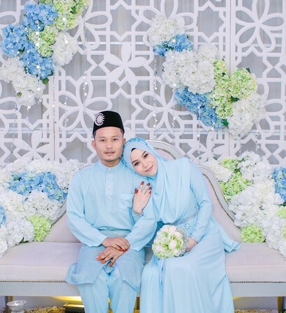 flower, muslim and blue