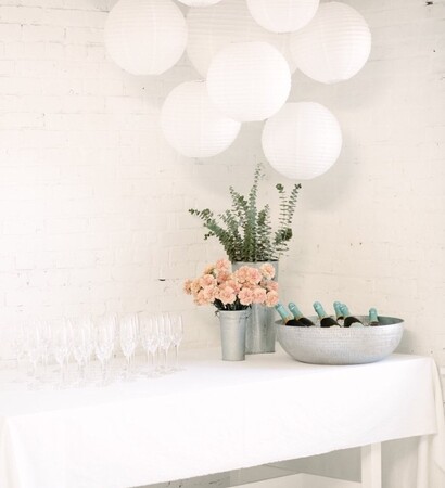 white, decor and party