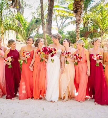 event, nature and bridesmaids