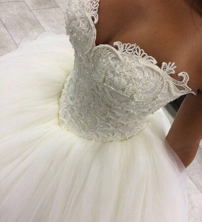 white, beauty and dress