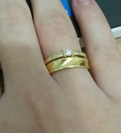 love, engagement ring and wedding ring
