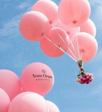 balloons, paradise and flowers