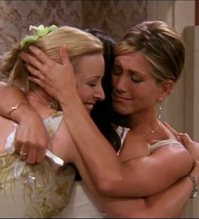 Lisa Kudrow, courtney cox and wedding jennifer aniston