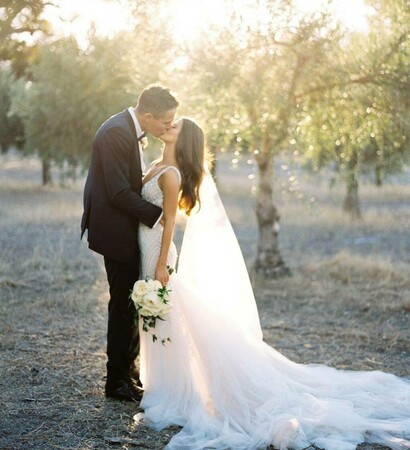bride, groom and style me pretty