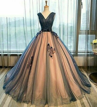 black, long and Prom