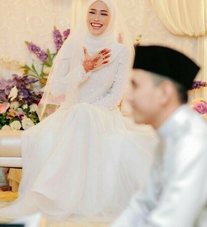 hijab, عرس and happy