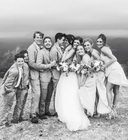 jess conte, groomsmen and love
