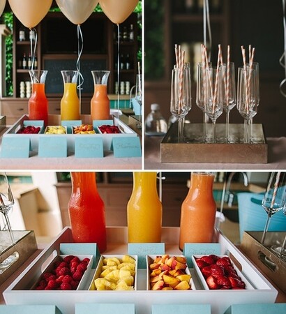 party, drinks and snack