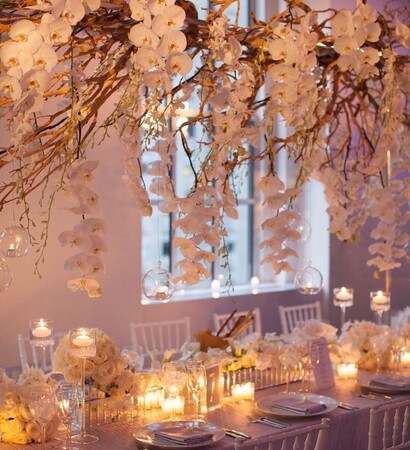 details, decorated and candles