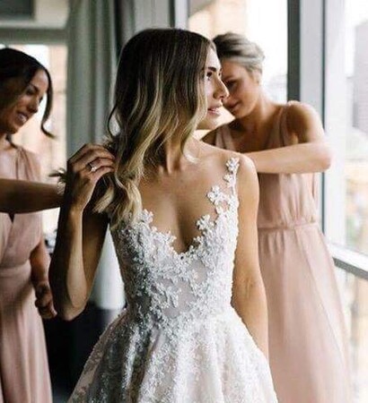 the perfect day, bride and wedding dress