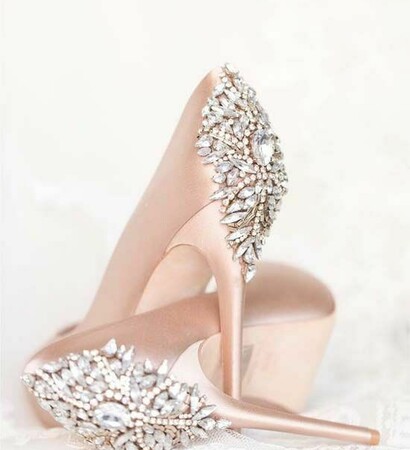women, fashion and wedding shoes