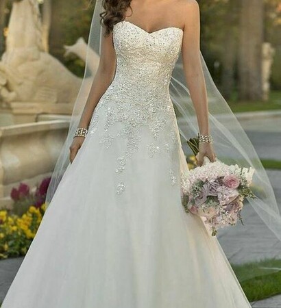 wedding dress.