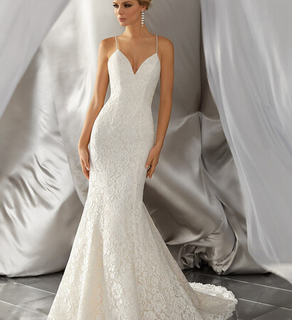 bridal dress, white and embroidery