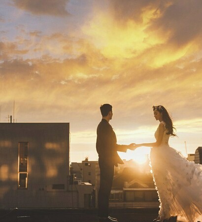 korean wedding, rosasposa and wedding dress