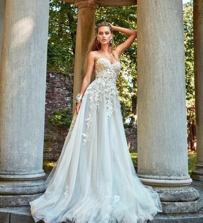 white, wedding dress and bridal dress