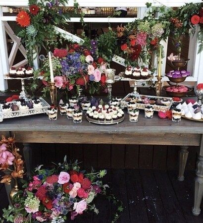 dessert, wedding cake and candy bar