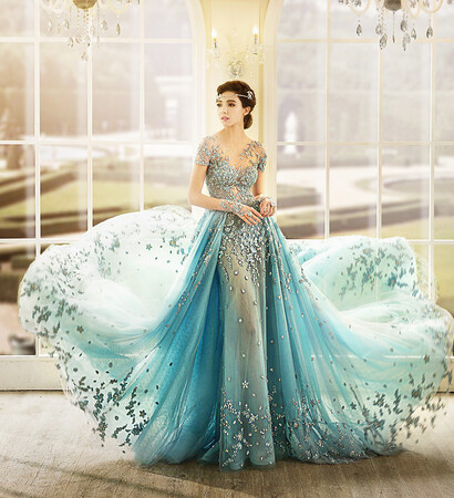 crystal, romantic and bridal