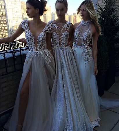 cristals, diamonds and fashion dresses