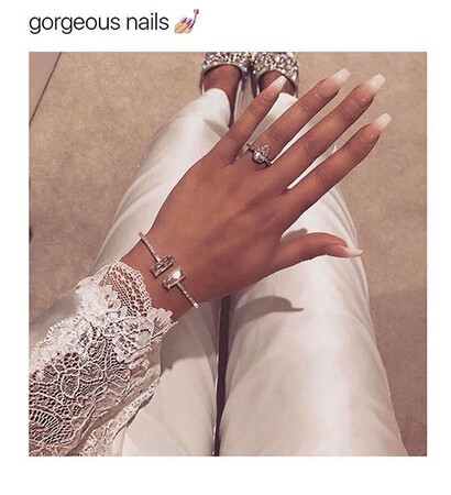 nail art, acrylic nails and kiss