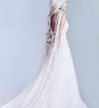 embroidery, white wedding and bridal dress