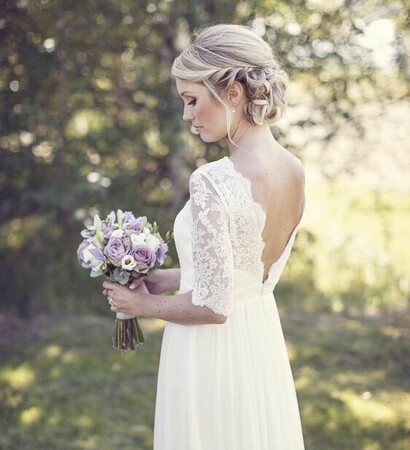 lace, wedding dress and chic