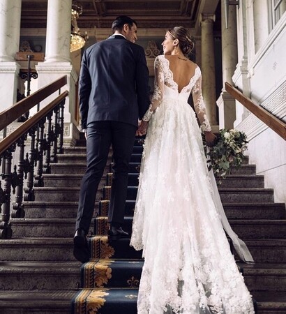 wed, wedding dress and bride
