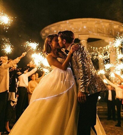celebration, bride and kiss