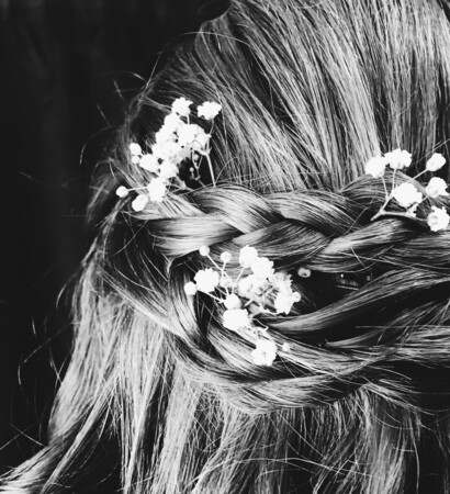 crownbraid, hairstyling and bridal