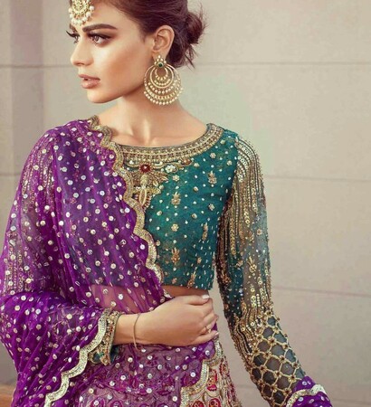 model, indian and wedding dress