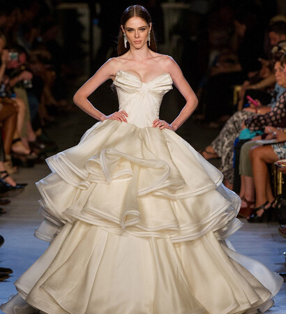 Coco Rocha, runaway and wedding dress