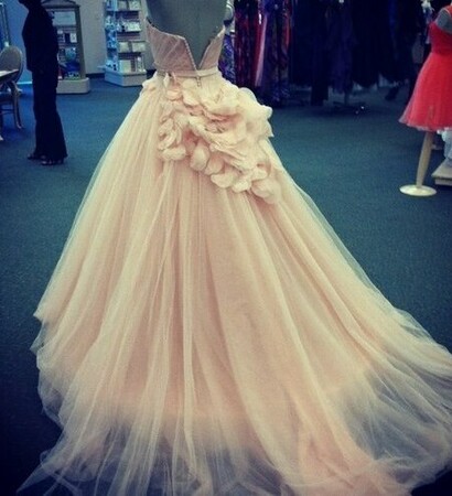 dress, long and beautiful