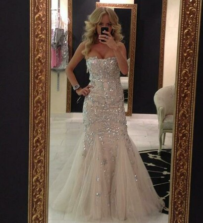 silver, mirror and gown